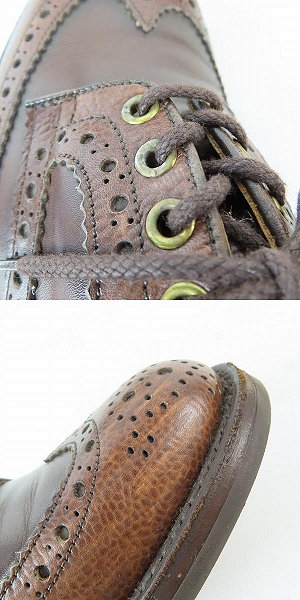 実際に弊社で買取させて頂いたTricker's/トリッカーズ ユニオンワークス別注 M6973 ウイングチップ/カントリーシューズ 7の画像 6枚目