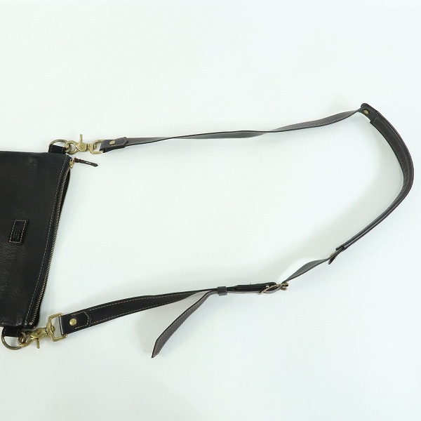 実際に弊社で買取させて頂いたFLAT HEAD/フラットヘッド DEER SKIN SACOCHE BAG/ディアスキン サコッシュバッグ FN-B1H6-7Sの画像 5枚目