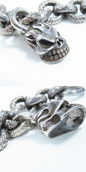 実際に弊社で買取させて頂いた【ギャラ付き】STARLINGEAR/スターリンギア ブレスレットw/フレームスカルの画像 6枚目