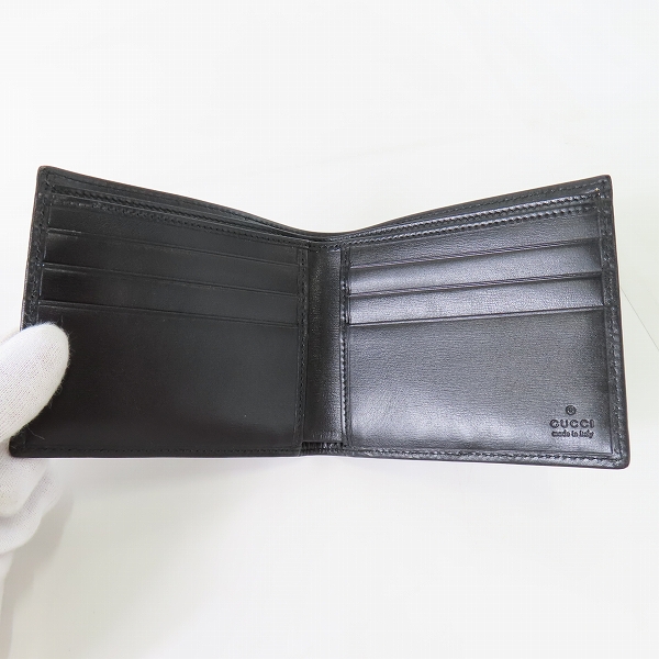 実際に弊社で買取させて頂いたGUCCI/グッチ 二つ折り 札入れ/財布 138064の画像 3枚目