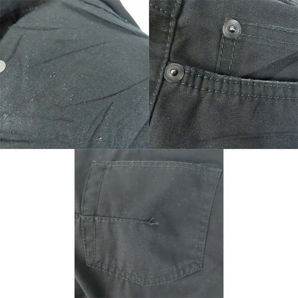 実際に弊社で買取させて頂いたDior Homme/ディオールオム ボタンフライ ブラックパンツ エディ期 5EH1011498/31の画像 8枚目