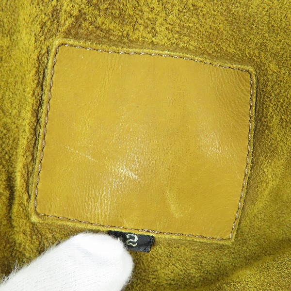 実際に弊社で買取させて頂いたISAMU KATAYAMA BACKLASH/バックラッシュ NIGHT RIDE ジャパンカーフ白鞣し製品染め フードブルゾン 1878-01/2(M)の画像 3枚目