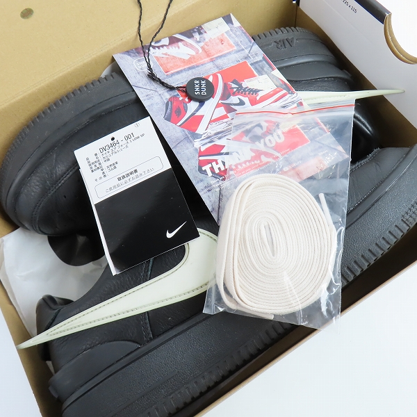 実際に弊社で買取させて頂いたNIKE×AMBUSH/ナイキ×アンブッシュ AIR FORCE 1 LOW SP/エア フォース 1 ロー スペシャル ブラック DV3464-001/26.5の画像 8枚目
