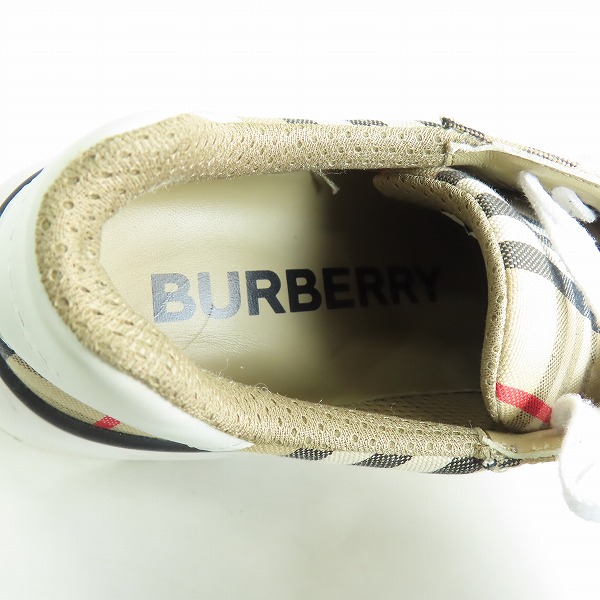 実際に弊社で買取させて頂いたBURBERRY/バーバリー ノバチェック チェック スニーカー/45の画像 4枚目