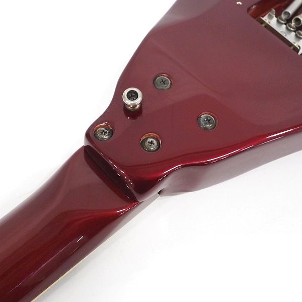 実際に弊社で買取させて頂いた★GrassRoots/グラスルーツ フライングVタイプアーム搭載モデル 変形エレキギター ソフトケース付の画像 8枚目