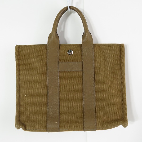 実際に弊社で買取させて頂いたHERMES/エルメス サックアーネ PM ハンドバッグ キャンバス×レザーの画像 1枚目