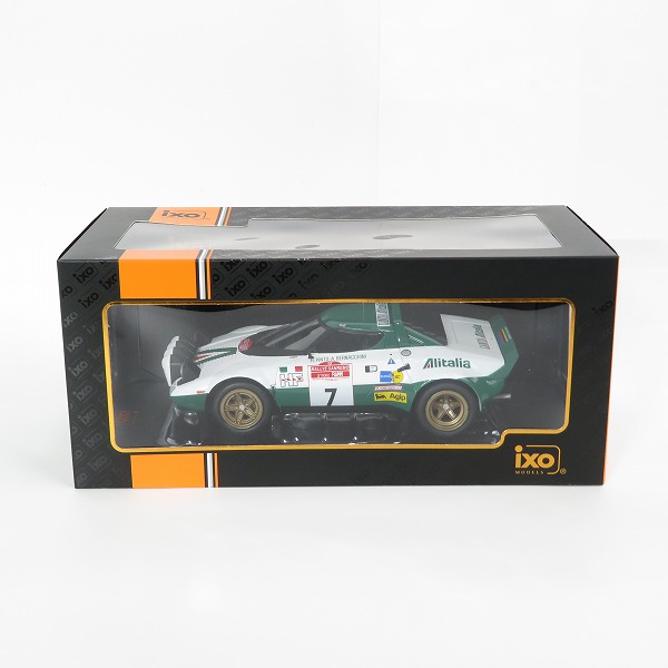 実際に弊社で買取させて頂いたiXO/イクソ 1/18 ランチア ストラトス HF 1975年サンレモラリー #7 R.Pinto / A.Bernacchini 18RMC061C 