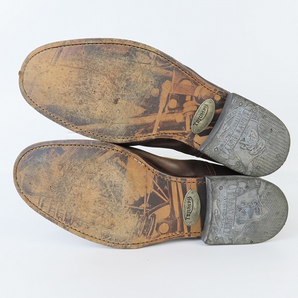 実際に弊社で買取させて頂いたTRIUMPH×Paul Smith/トライアンフ×ポールスミス バックジップ ワークブーツ/8の画像 2枚目