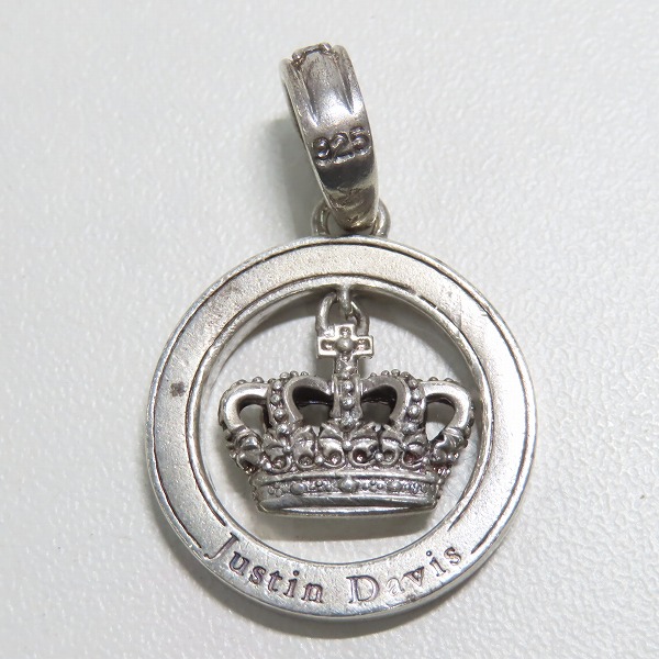 実際に弊社で買取させて頂いたJustin Davis/ジャスティンデイビス ST.MARTIN クラウンサークル ペンダントトップの画像 2枚目
