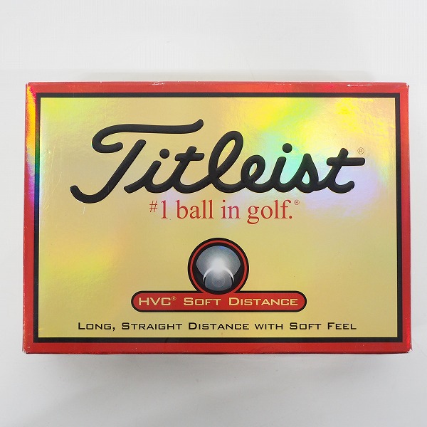実際に弊社で買取させて頂いた【未使用】Titleist/タイトリスト HVC SOFT DISTANCE ゴルフボール ホワイト 1ダースの画像 2枚目