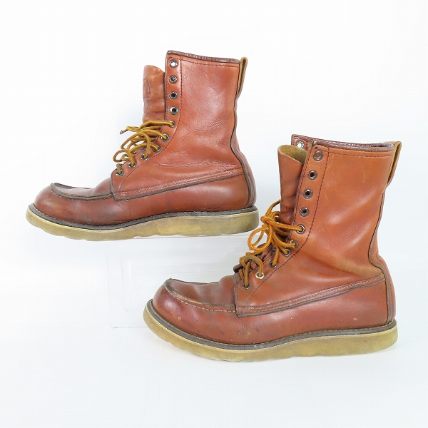 実際に弊社で買取させて頂いたRED WING/レッドウィング 四角犬タグ アイリッシュセッター ロングブーツ 877 8.5の画像 3枚目