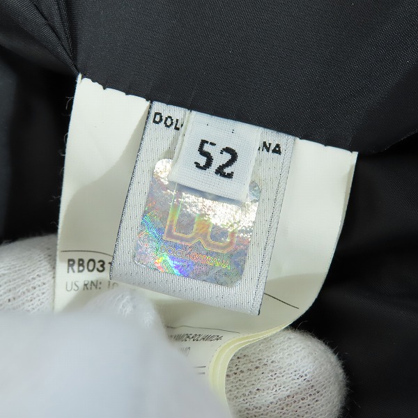 実際に弊社で買取させて頂いたD&G/ディアンドジー Dolce&Gabbana/ドルチェ&ガッバーナ ジャケット RB0317/52の画像 4枚目