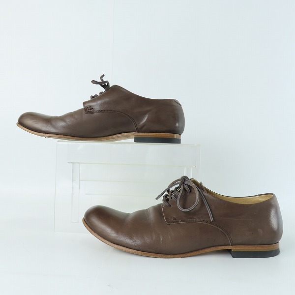実際に弊社で買取させて頂いたSHIPS/シップス ホースレザー プレーントゥ ビジネスシューズ/27の画像 3枚目