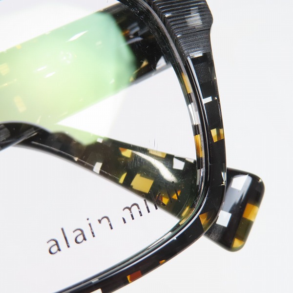 実際に弊社で買取させて頂いたalain mikli/アラン ミクリ 眼鏡フレーム/アイウェア A03013 B0G2の画像 9枚目