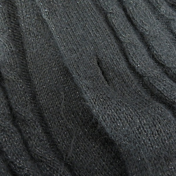 実際に弊社で買取させて頂いたRoen/ロエン スタッズ スカル キッドモヘア ラメニット ロングカーディガン 68147011 46の画像 8枚目