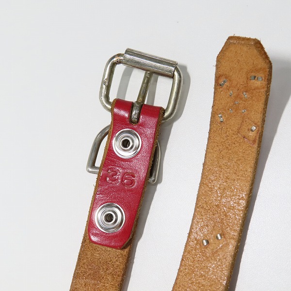 実際に弊社で買取させて頂いたBACKBONE×HTC/バックボーン エイチティーシー コラボ スタッズ コンチョ 付きベルト /36の画像 2枚目