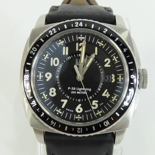 実際に弊社で買取させて頂いたLUMINOX/ルミノックス P-38 LIGHTNING GMT 9420 SERIES/Ref.9421 ウォッチ/腕時計【動作未確認】