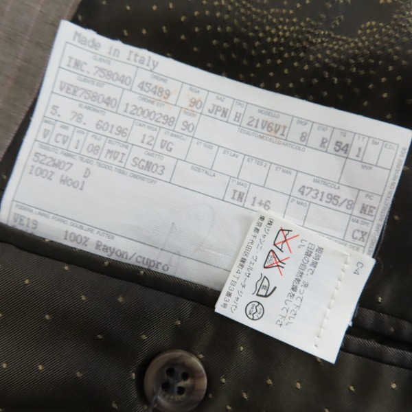 実際に弊社で買取させて頂いたVERSACE/ヴェルサーチ ストライプ ウール スーツ ジャケット/パンツ/セットアップ/54の画像 3枚目