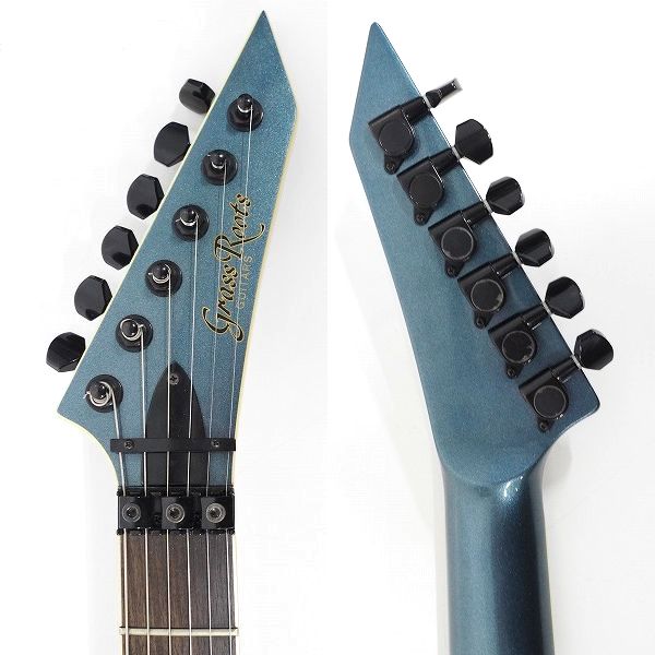 実際に弊社で買取させて頂いた★GrassRoots/グラスルーツ ホライゾンタイプ フロイドローズType搭載モデル エレキギター ギグケース付 の画像 2枚目