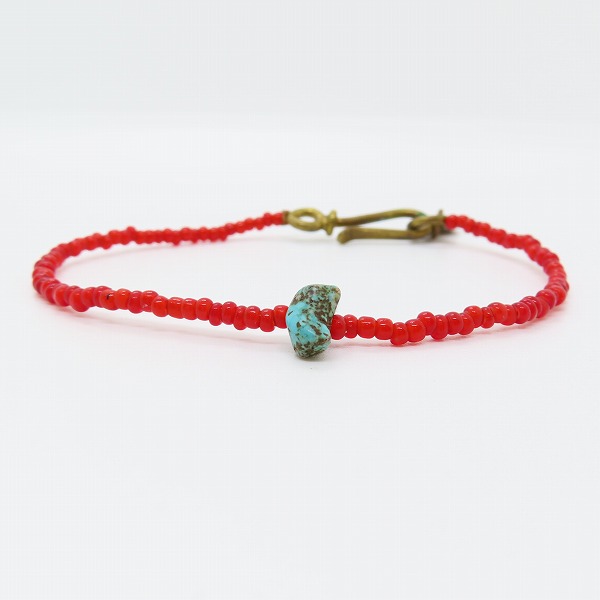 実際に弊社で買取させて頂いたFIRST ARROW'S/ファーストアローズ ブラス/ターコイズ/ビーズ ブレスレットの画像 1枚目