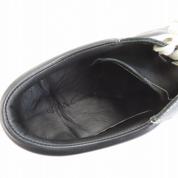 実際に弊社で買取させて頂いたRick Owens/リックオウエンス VINTAGE SNEAKS/ヴィンテージスニーカー レザー 02B2897/42.5の画像 4枚目