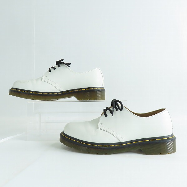 実際に弊社で買取させて頂いたDr.Martens/ドクターマーチン 3EYE BOOTS/3ホール シューズ ホワイト 1461/UK7の画像 3枚目