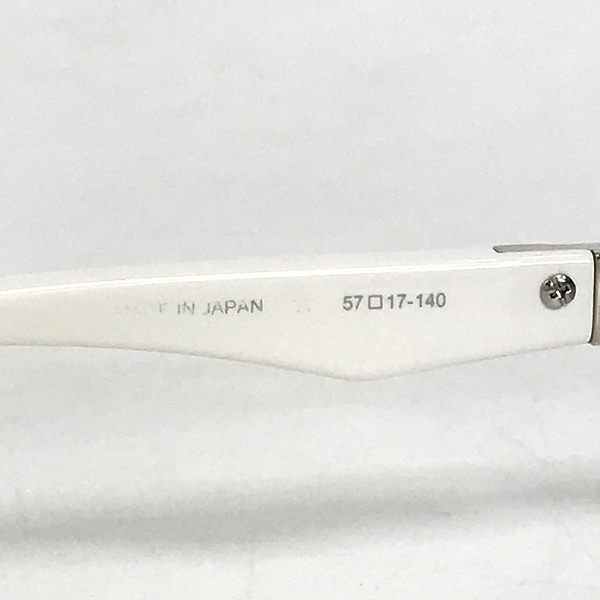 実際に弊社で買取させて頂いたSAMURAI SHO/サムライ翔 サングラス/アイウェア SS-T34 ホワイト×シルバーの画像 7枚目