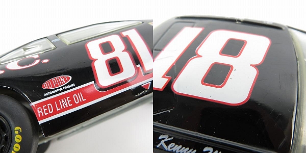 実際に弊社で買取させて頂いたNASCAR/ナスカー レーシングチャンピオン 1/24 1995 EDITION Kenny Wallace/ケニー・ウォレス ＃81 ミニカーの画像 7枚目