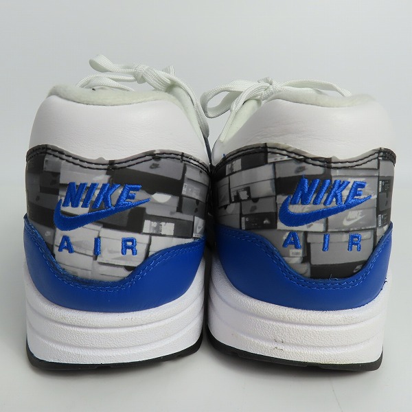 実際に弊社で買取させて頂いたNIKE×atmos/ナイキ×アトモス AIR MAX 1 PRNT/エアマックス1 プリント BLUE WE LOVE NIKE AQ0927-100/29の画像 1枚目