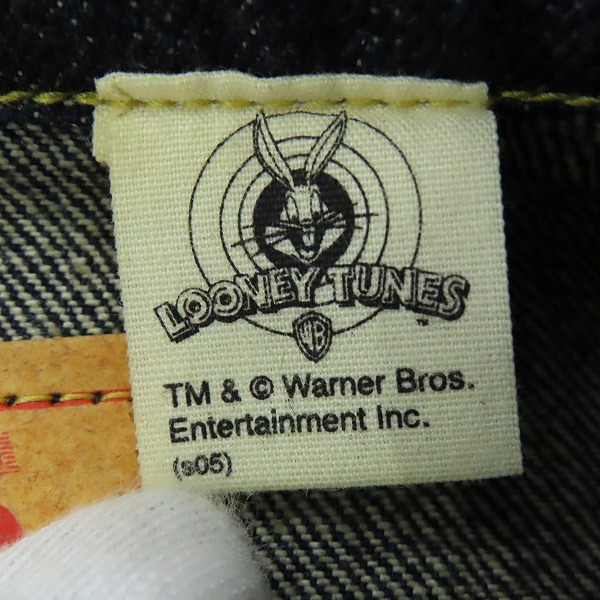 実際に弊社で買取させて頂いたSUGAR CANE/シュガーケーン ロードランナー刺繍デザイン デニムジャケット/Gジャン SC11962/38の画像 3枚目