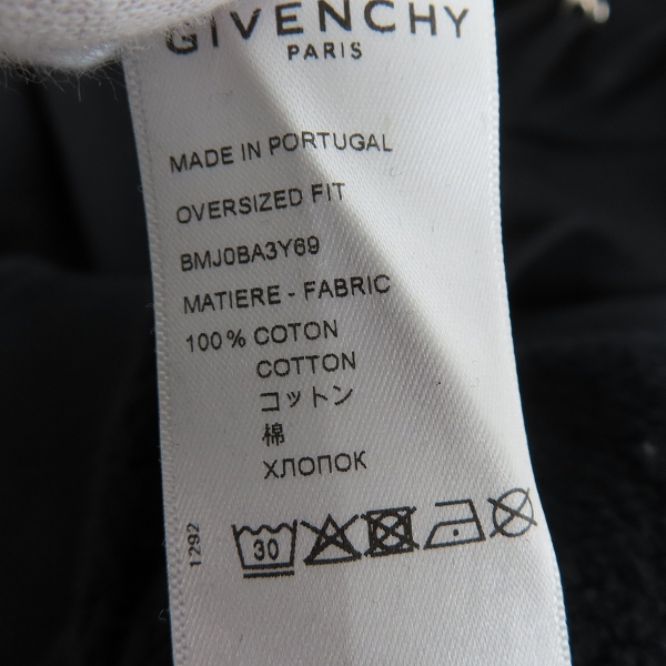 実際に弊社で買取させて頂いたGivenchy/ジバンシィ Oversized Chain Frame Hoodie オーバーサイズパーカー BMJ0BA3Y69/Mの画像 4枚目