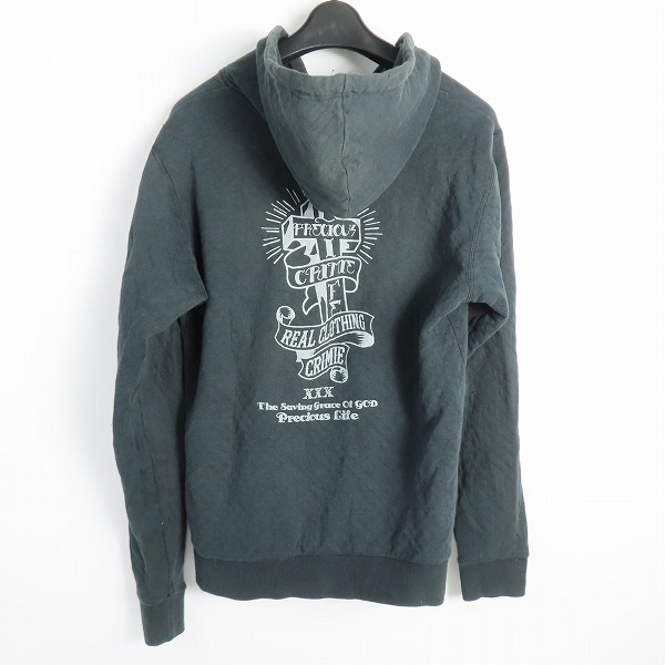 実際に弊社で買取させて頂いたCRIMIE/クライミー ジップアップパーカー ブラック/Mの画像 1枚目