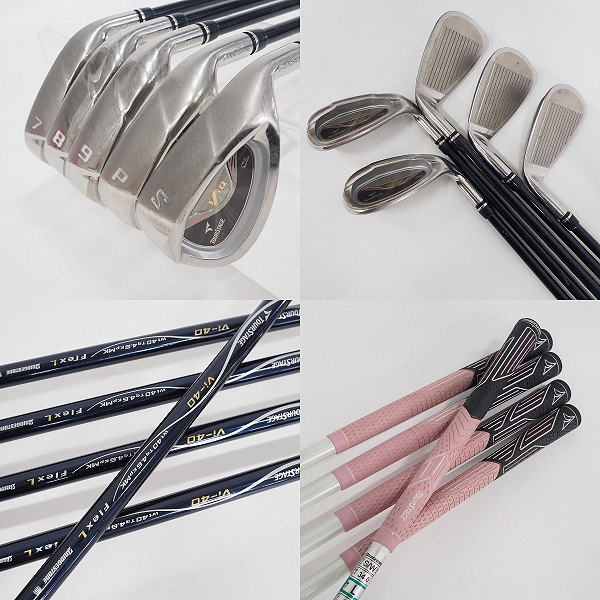 実際に弊社で買取させて頂いたBRIDGESTONE/ブリヂストン TOURSTAGE/ツアーステージ ViQ CL レディース ゴルフクラブ 9本セット FLEX:L の画像 7枚目
