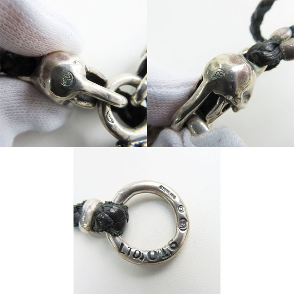 実際に弊社で買取させて頂いたTRAVIS WALKER/トラヴィスワーカー クロスダガーペンダント 2スカル レザーブレードの画像 7枚目