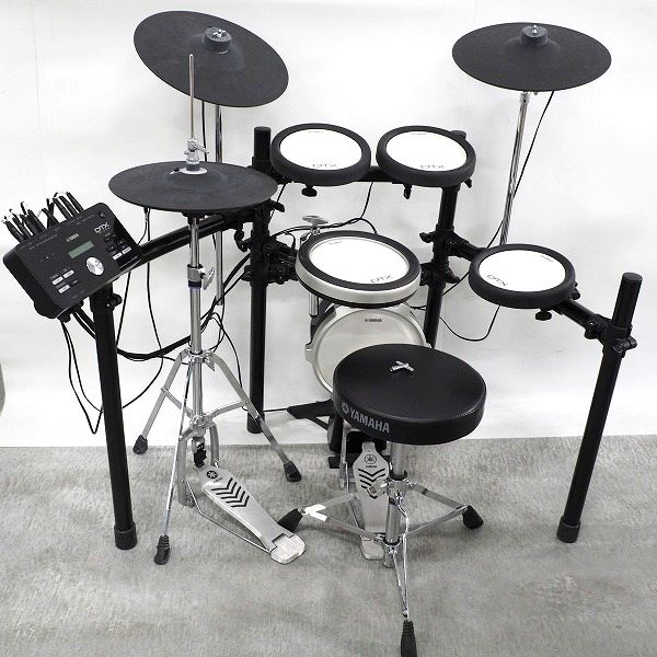 実際に弊社で買取させて頂いた★【動作確認済】YAMAHA/ヤマハ 電子ドラムセット DTX502シリーズ DTX562K KP100搭載 キックペダル・スローン付