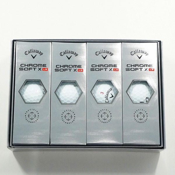 実際に弊社で買取させて頂いた(5)【未使用】Callaway/キャロウェイ CHROME SOFT X LS ゴルフボール ホワイト 1ダース