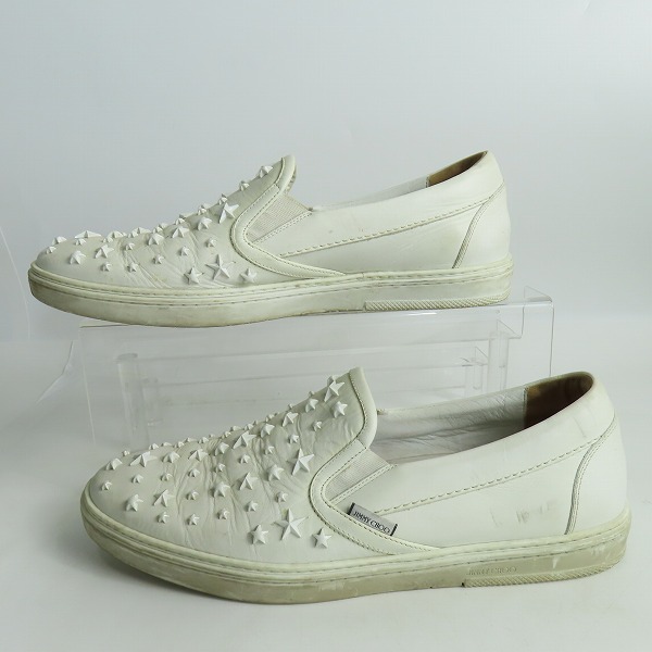 実際に弊社で買取させて頂いたJIMMY CHOO/ジミーチュウ GROVE/グローブ スタッズ スリッポン/シューズ 44の画像 3枚目