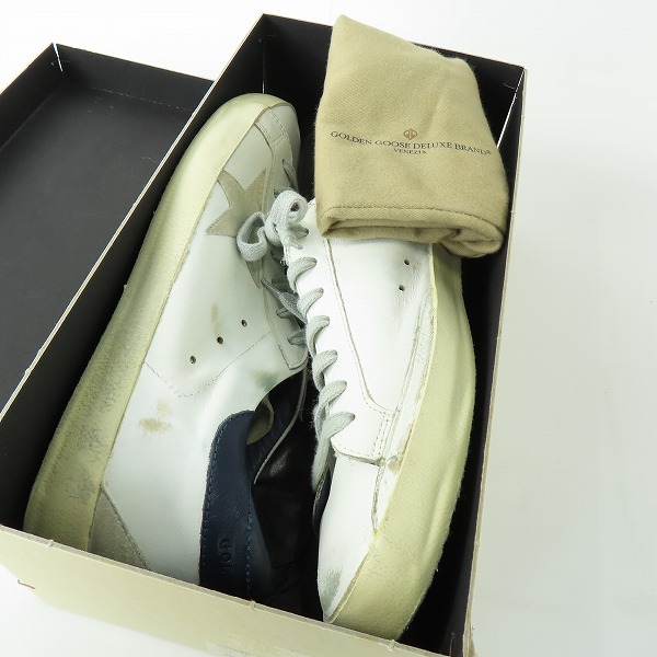 実際に弊社で買取させて頂いたGOLDEN GOOSE/ゴールデングース SUPERSTAR/スーパースター ローカットスニーカー 43の画像 8枚目