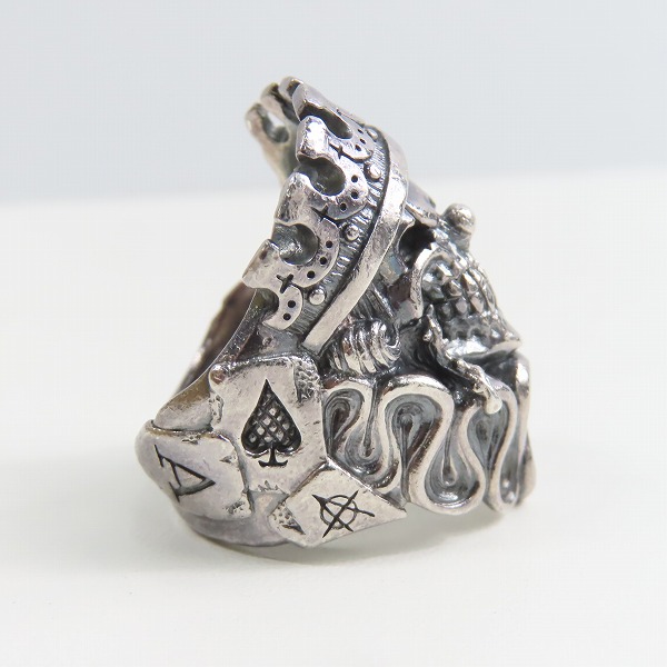 実際に弊社で買取させて頂いたF.A.L/FAL エフエーエルエフエーエル アナーキースマイル リング/18号の画像 4枚目