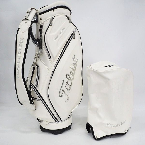 実際に弊社で買取させて頂いたMercedes-Benz × Titleist/メルセデスベンツ x タイトリスト ZMBCB51 ゴルフ 5分割キャディバッグ ホワイト