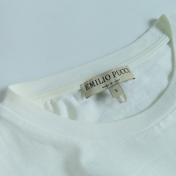 実際に弊社で買取させて頂いたEMILIO PUCCI/エミリオプッチ プリント Tシャツ/Sの画像 5枚目