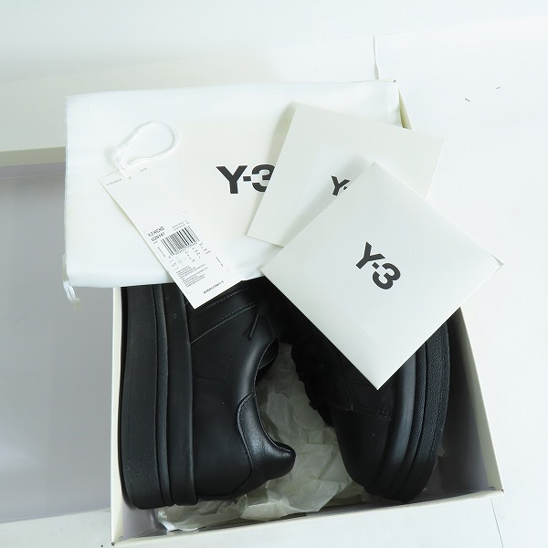 実際に弊社で買取させて頂いたY-3/ワイスリー アディダス×ヨウジヤマモト 21AW HICHO レースアップ レザーローカットスニーカー GZ9147/27の画像 8枚目