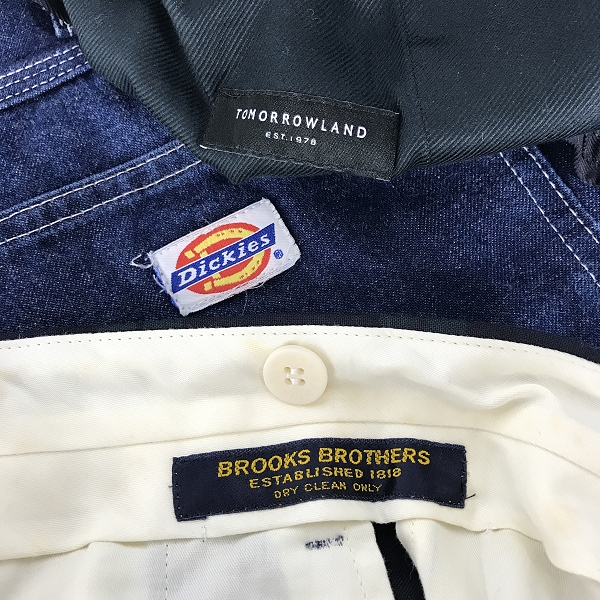 実際に弊社で買取させて頂いた【おまとめ】ディッキーズ/ブルックスブラザーズ/トゥモローランド 他 パンツ