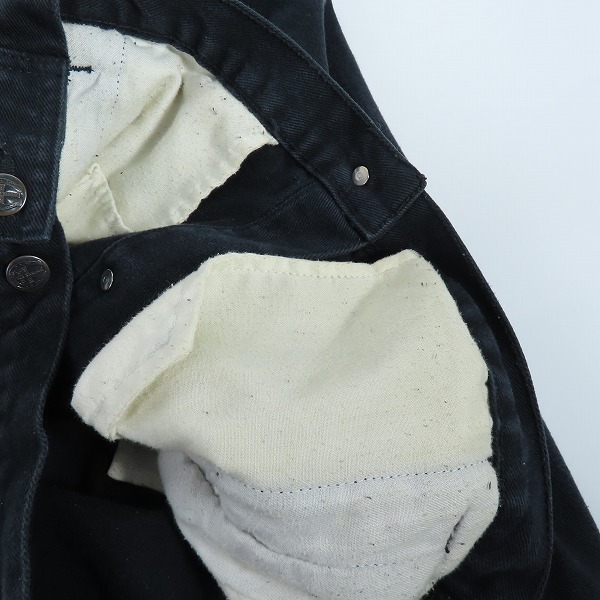 実際に弊社で買取させて頂いたCRIMIE/クライミー デニム ジャケット ブラック/Mの画像 9枚目