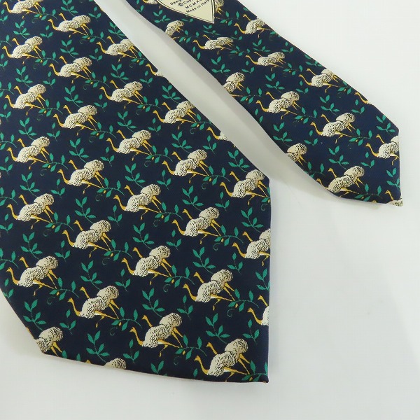 実際に弊社で買取させて頂いたHUNTING WORLD/ハンティングワールド ダチョウ総柄 ネクタイの画像 3枚目