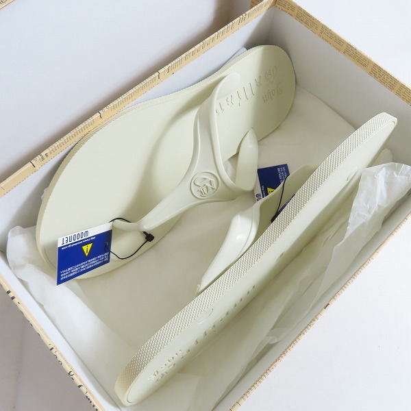 実際に弊社で買取させて頂いた【未使用】John Galliano/ジョンガリアーノ サンダル　ホワイト/40の画像 8枚目