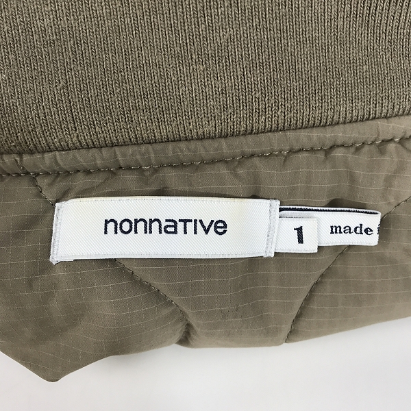 実際に弊社で買取させて頂いたnonnative/ノンネイティブ TROOPER PUFF JACKET 中綿ジャケット/ブルゾン NN-JU3007 1の画像 2枚目