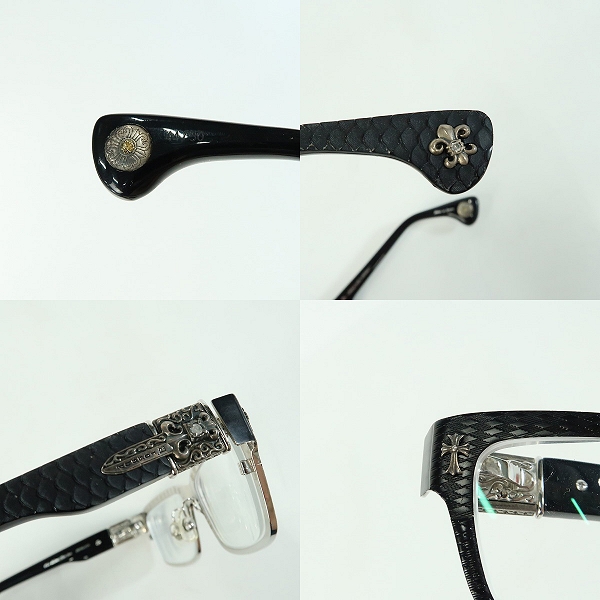 実際に弊社で買取させて頂いたA'rossvy/ロズヴィー 15周年モデル ダイヤモンド メガネフレーム/アイウェア MOD004の画像 7枚目