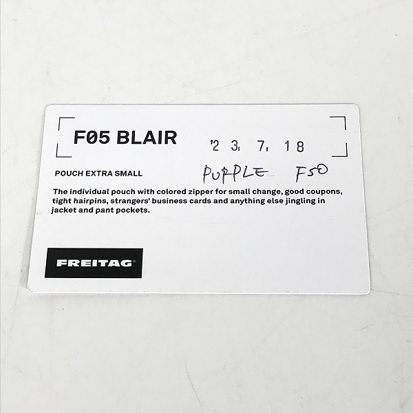 実際に弊社で買取させて頂いたFREITAG/フライターグ F05 BLAIR/ブレア ポーチ/小銭入れ パープルの画像 6枚目