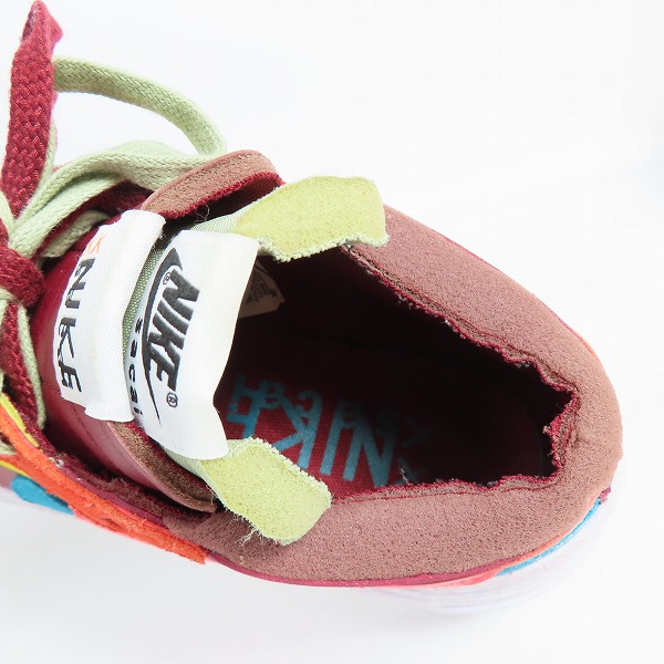 実際に弊社で買取させて頂いたNIKE×SACAI×KAWS/ナイキ×サカイ×カウズ BLAZER LOW SACAI KAWS DM7901-600/24.5の画像 4枚目